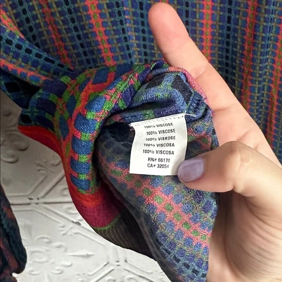 Conditions apply Anthropologie colorful blouse - Picture 6 of 6